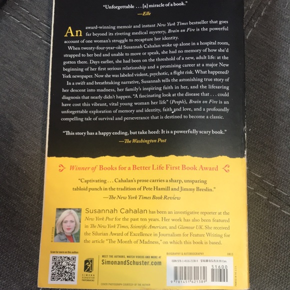 Brain on Fire, Susannah Cahalan - Picture 2 of 2